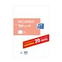 Refil Oxford Classic com 100 folhas soltas, tamanho A4, lisas, 4 furos.