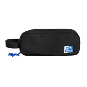 Estojo Oxford B-Smart - 3 Compartimentos - Alça Lateral - Feito de Material Reciclado - Preto
