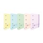 Caderno Oxford Ebind Oxfl&G A5+, Capa Pastel, Estampa de Bolinhas Pastel R5 - Papel de Alta Qualidade - Tamanho A5+ - Capa Resis