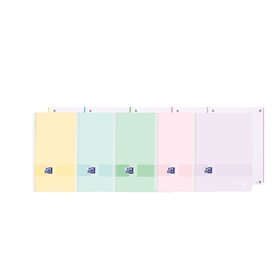 Caderno Oxford Live&Go Europeanbook 1 com capa plástica, tamanho A4+ 5x5 - 80 folhas - Cores sortidas