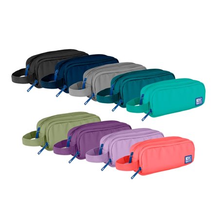 Estojo Oxford B-Smart - Feito com poliéster reciclado RPET - Durável e ecológico - Ideal para organizar seu material escolar