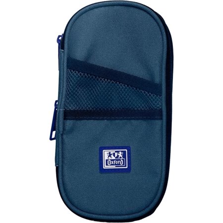Estojo expansível Oxford B-Max - 1 compartimento grande - 2 bolsos externos - Feito de material reciclado - Cores sortidas