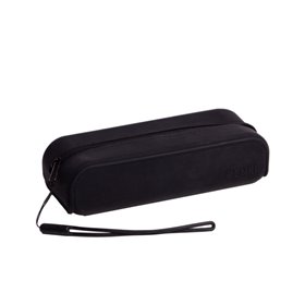 Estojo Enri com 1 compartimento - Feito de silicone - Alça de mão - Preto