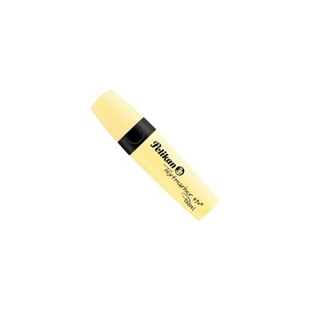 Marcador fluorescente Pelikan Textmarker 490 - Ergonômico - À base de água - Ponta chanfrada com 3 espessuras de traço - Amarelo