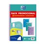 Oxford Europeanbook 1 Touch - Pacote com 3 Cadernos Espirais Formato A4+ Quadriculado 5x5mm - 80 Folhas 90gsm - Capa Extra Dura 