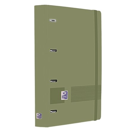 Pasta Oxford Europeanbinder Live & Go A4+, tamanho A4 com refil de 100 folhas, quadriculada 5x5mm - Capa de plástico de poliesti