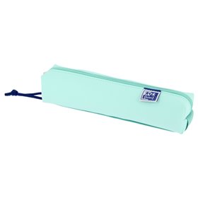Estojo Oxford Live & Go Pequeno Quadrado - Material Acolchoado - Elástico para Fixar ao Caderno - Azul