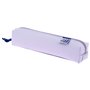 Estojo quadrado pequeno Oxford Live & Go - Material acolchoado - Elástico para prender ao caderno - Malva