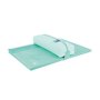 Estojo retangular médio Oxford Live & Go - Material acolchoado - Elástico para prender ao caderno - Azul