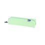 Estojo retangular médio Oxford Live & Go - Material acolchoado - Elástico para prender ao caderno - Verde