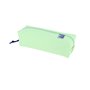 Estojo quadrado grande Oxford Live & Go - Material acolchoado - Elástico para prender ao caderno - Verde