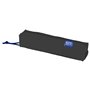 Estojo compacto quadrado Oxford Kangoo Live and Go - Fecho elástico para cadernos - 22x4x4cm - Preto