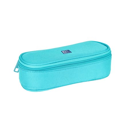 Estojo infantil Oxford Kangoo - Fecho elástico para cadernos - Poliéster - 23x5x11cm - Cores sortidas
