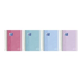 Agenda Escolar Oxford Touch com Espiral - Espanhol - Capa Dura - Formato Octavo - Uma Página por Dia - Cores Sortidas