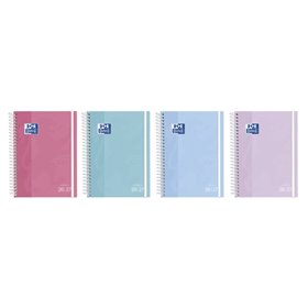 Agenda Escolar Oxford Touch com Espiral - Espanhol - Capa Dura - Formato de um Quarto de Página - Visão Semanal - Cores Sortidas