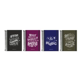 Agenda Escolar Oxford Be Inspired com Espiral - Espanhol - Capa Dura - Formato Octavo - Um Dia por Página - Cores Sortidas