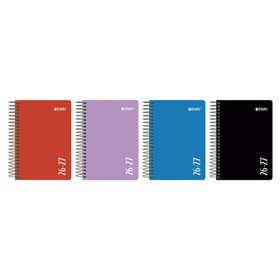 Agenda Escolar Enri com Espiral - Espanhol - Capa Plástica - Formato de Um Quarto de Página - Um Dia por Página - Cores Sortidas