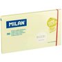 Bloco de notas Milan com 90 blocos superadesivos - Removíveis - Maior durabilidade - 76 mm x 127 mm - Amarelo pastel