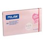 Bloco de notas Milan com 90 blocos superadesivos - Removíveis - Maior durabilidade - 76 mm x 127 mm - Rosa pastel