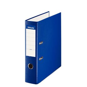 Pasta de Arquivo com Alavanca Esselte - Formato Fólio - Lombada de 75mm - Capacidade para 500 Folhas - Azul