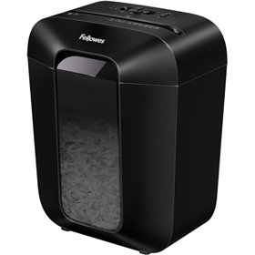 Triturador de Papel Fellowes LX50 P-4 (Usado) - Tritura até 9 folhas por vez - Capacidade do recipiente de 17 litros - Preto
