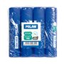 Pacote com 4 bastões de cola Milan de 8g - Multiuso - Multissuperfícies - Sem solvente - Uso escolar - Azul