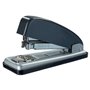 Grampeador de metal Petrus 226 - Capacidade para até 30 folhas - Fecha, abre e grampeia - Cinza/Prateado