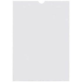 Pacote com 100 porta-crachás Esselte, 231x330mm, 190Q, 140 mícrons - PVC transparente com acabamento liso.