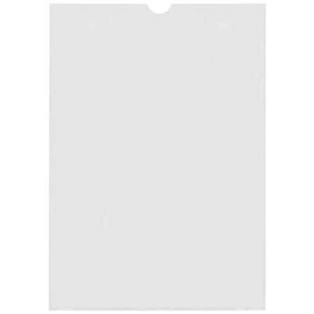 Pacote com 100 porta-crachás Esselte, 231x330mm, 190Q, 140 mícrons - PVC transparente com acabamento liso.