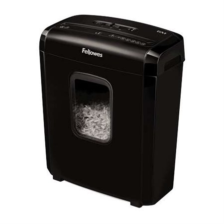 Triturador de Papel Manual Fellowes 6M Mini-Cut P-4 - Tritura até 6 folhas - Cesto de 13L - Preto