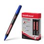 Marcador permanente Erichkrause P-200 - Ponta redonda - Resistente à água e aos raios UV - Azul
