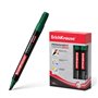 Marcador permanente Erichkrause P-300 - Ponta chanfrada - Resistente à água e aos raios UV - Verde