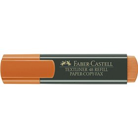 Marcador de texto fluorescente Faber-Castell Textliner 48 - Ponta chanfrada - Espessura da linha entre 1,2 mm e 5 mm - Tinta à b
