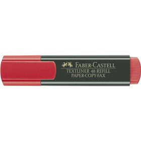 Caneta Marcadora Fluorescente Faber-Castell Textliner 48 - Ponta Chanfrada - Espessura da Linha entre 1,2 mm e 5 mm - Tinta à Ba