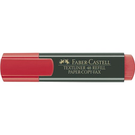 Caneta Marcadora Fluorescente Faber-Castell Textliner 48 - Ponta Chanfrada - Espessura da Linha entre 1,2 mm e 5 mm - Tinta à Ba