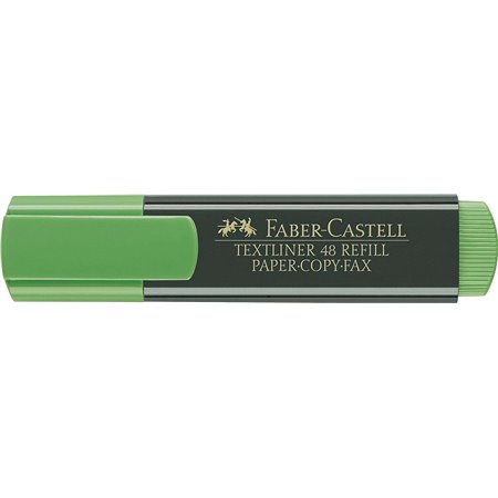 Caneta Marcadora Fluorescente Faber-Castell Textliner 48 - Ponta Chanfrada - Espessura da Linha entre 1,2 mm e 5 mm - Tinta à Ba