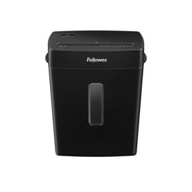 Triturador de Papel Portátil Fellowes P-42C, Corte de Partículas P-4 - Tritura até 8 Folhas - Capacidade do Cesto de 15L - Preto