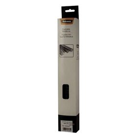 Pacote com 100 espirais metálicas Fellowes de 14 mm - até 100 páginas - pretas