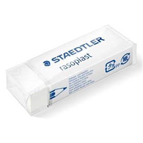 Borracha Staedtler Rasoplast 526 B20 - Apagamento de alta qualidade - Resíduos mínimos - Branca