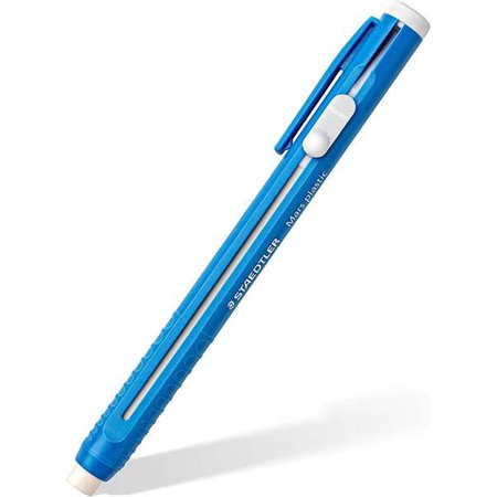 Suporte para borracha Staedtler Mars Plastic 528 50 em formato de lápis - Com deslizador para borracha - Livre de ftalatos e lát