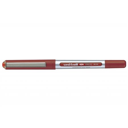 Caneta de tinta líquida Uni-ball Eye Micro UB-150 - Ponta esferográfica de 0,5 mm - Tinta à prova d'água e resistente à luz - Si