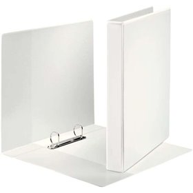 Pasta de argolas Esselte Kangaroo Plus - Formato A4 - Capacidade para 230 folhas - 2 argolas de 25 mm - Branca