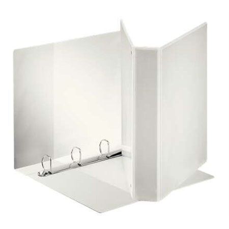 Pasta de argolas Esselte Kangaroo Plus - Formato A4 - Capacidade para 380 folhas - 4 argolas de 40 mm - Branca