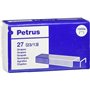 Caixa com 1000 grampos Petrus 23/13 revestidos de cobre - até 100 folhas - haste de 13 mm