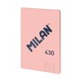 Caderno Colado Milan Série 1918, Formato A4, Pautado com Linhas de 7mm - 48 Folhas de Papel 95 g/m² - Microperfurado - Capa Flex