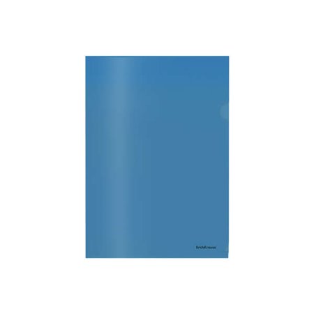Pastas Erichkrause Glossy Classic com bordas feitas à mão - A4 semitransparente - Azul