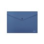 Porta-documentos Erichkrause Fizzy Classic tamanho A4 - Feito de plástico opaco - Textura áspera - Cor azul