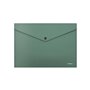 Porta-documentos Erichkrause Fizzy Classic tamanho A4 - Feito de plástico opaco - Textura áspera - Cor verde