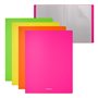Pastas Erichkrause Matt Neon com Capas Protetoras - 40 Capas - Tamanho A4 - Cores Sortidas (4 unidades por pacote) - Cores Sorti