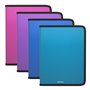 Pastas com zíper Erichkrause Matt Vivid - A4+ - Cores sortidas